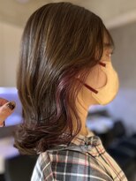 エリマバイフィフス 調布(elima by fifth)&nbsp;コントラストのある暖色系カラーのインナーカラー