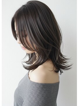 アントワープトーキョー(antwerp TOKYO) 30代40代50代外ハネミディアムレイヤー髪質改善酸性ストレート