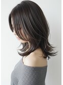 30代40代50代外ハネミディアムレイヤー髪質改善酸性ストレート
