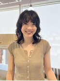 ミディアムパーマ/黒髪パーマ/カーリーヘア/絶壁解消/20代/30代