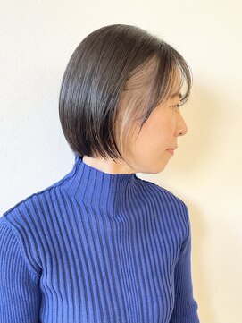 モリオフロムロンドン 松戸店(Morio from London) 【松戸　松田】大人ショート　インナーカラー　ベージュ