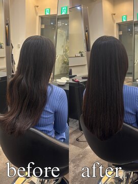 ドラン 梅田店(DRAN) 【DRAN梅田店】表面のうねりが気になる大人女性の髪質改善