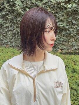 ジアン バイ ミルボン NU茶屋町+(GIEN by milbon) 大人レイヤーボブ/大人カジュアル/顔まわりレイヤー/田中俊成