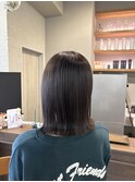 切りっぱなし×オリーブベージュ【阿部佑香】
