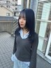 前髪ストレート＋前髪cut　￥5500