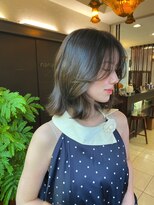 ナナナ パレナ 大津膳所店(nanana parena) 透明感くびれミディアム・顔まわりレイヤー新ミネラル美髪