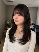 エトワ 中央店(etoi)&nbsp;大分韓国かき上げレイヤーカット大人レイヤー顔まわりレイヤー