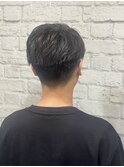 フェザーパーマ風カットサイドパートツーブロック