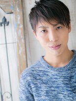 トニーアンドガイ メン 与野駅前店(TONI&GUY MEN)&nbsp;斜めバングアッシュブラウンメンズ束感フェザーショートl与野