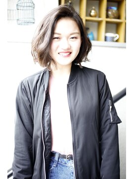 ルーナヘアー(LUNA hair) 『京都 ルーナ』 くせ毛風ボブ 【草木真一郎】立上げバング