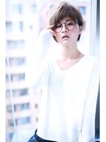 クラウドゼロ(Cloud zero)&nbsp;グレージュアシンメトリー小顔ショートバング【Cloud zero】