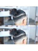 スキンフェードカットマンバンヘアツイストスパイラルパーマ