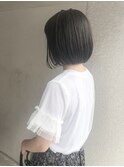 【Marl】ブラックグレージュのシンプルボブ♪