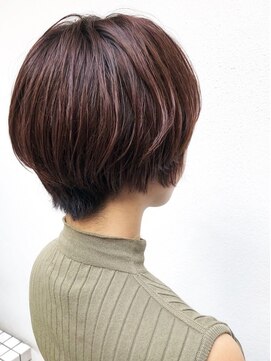 フロート 小阪店(float) ボルドーブラウン_結婚式,前下がり,斜めバング