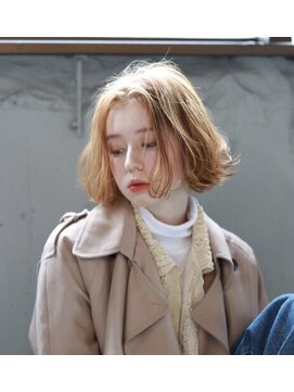 ラべリー 池袋(LOVELEY) オレンジベージュ　ブリーチ　【池袋】