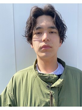 ユノ(juno) ミディアム　センターパートナチュラルスパイラル　(かきあげ)