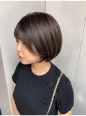 大人カジュアルショートボブ