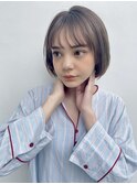 大人かわいいショートボブ～カーキグレージュ～