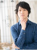 くせ毛カットで無造作束感ショートウルフL