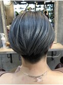 ショートボブ×スモーキーグレージュ【LODAT横浜】