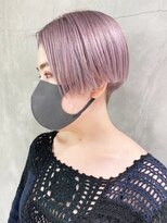 アルバム 池袋(ALBUM)&nbsp;ラベンダーショート_ホワイトグレージュこなれミディ_ba384251