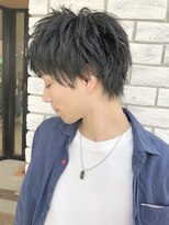 クレスト 草津店(CREST)&nbsp;マッシュツーブロックメンズパーママッシュウルフメンズカット