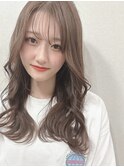 ミルクティー/ベージュ/グレージュ/透明感/透け感/韓国風/