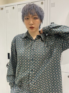 シオ ヘアー デザイン(Sio. hair design) ブリーチカラー GLAYBLUE