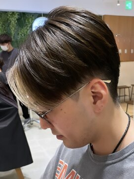 ビューブルー 亀戸錦糸町(VIEW BLUE) センターパートカルマパーマ/ハイライトバレイヤージュ