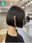 ミニボブ　地毛風ストレート　髪質かいすんし