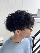 スレイ 西宮(SLAY)&nbsp;波巻きハイライトアップバングツーブロックマッシュ