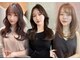 ロンドシェリ 仙台(Lond Cheri)の写真/韓国風前髪と顔周りで小顔に！上品さと華やかさを併せ持つ顔周りレイヤーも好評◎[レイヤーカット/仙台]