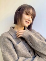 アペロ 柏(Apero)&nbsp;くすみブラウン/ 切りっぱなしボブ