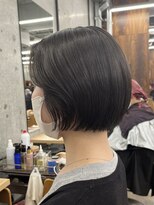 ガーデンヨコハマ(GARDEN YOKOHAMA) ショート チェリーブラウン デジタルパーマ 丸型 卵型 四角