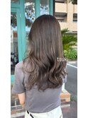 《tsuki.》long hair × OWAY organic color オリーブグレージュ