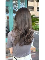 ツキ(tsuki.) 《tsuki.》long hair × OWAY organic color オリーブグレージュ