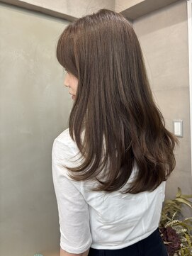 ファビ 渋谷(Fab) くびれヘア/暗めカラー/アプリコットオレンジ/縮毛矯正