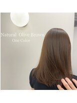ナンバー アンフィール 渋谷(N° anfeel)&nbsp;【星野】透明感カラー/艶髪/オリーブブラウン/ミディアム