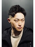 アップバングパーマ