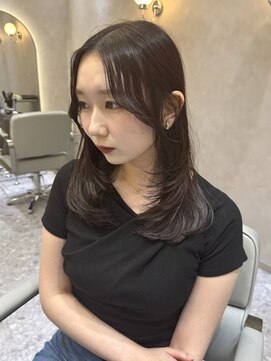 ジーナ 天神(Zina) 韓国ヘア/レイヤーカット！顔まわりカット/ザクザクレイヤー