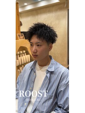 ルースト 原宿店(ROOST) 刈り上げセンターパート/波巻きツイストスパイラル/原宿