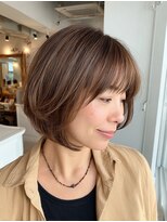 スピンヘアー 亀岡店(Spin hair) 軽やかナチュラルショートボブ
