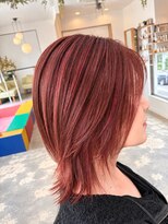ボンドヘアステージ 良福寺店(BOND hair stage)&nbsp;ピンクベース×ハイライトでつくる大人のおしゃれカラー