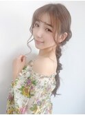 20代・30代・40代似合う小顔編み下ろしヘアアレンジ