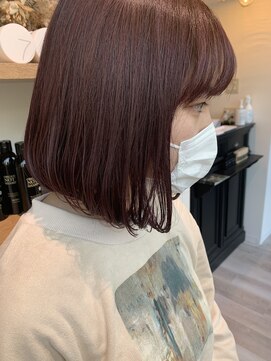 ラフトーキョウセカンド(RAF TOKYO 2nd) 【RAF TOKYO 2nd Rina】収まるボブ×ラベンダーカラー