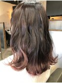 くすみピンクグラデーション