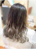 【enn】グラデーションカラー×アッシュグレー