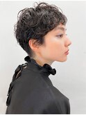 【デザインパーマ】マッシュショート×ニュアンスパーマ