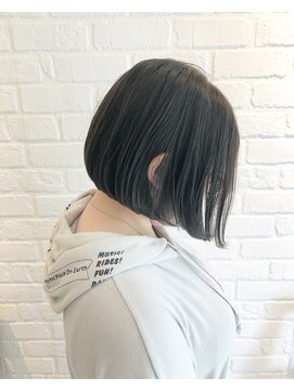 デイジー インデックスヘア 大島店(DAISY index hair) 大人可愛い20代30代40代黒髪前下がりショートボブ丸みショート◎