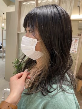 アンソル 戸田店(N'SOL) ベージュインナーカラー